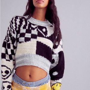 Urban Outfitters Lennon Wool Jacquard Cropped
Sweater